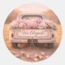 Search for we eloped stickers Newly weds
