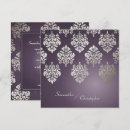 Search for plum and silver wedding invitations Classic