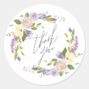 Search for purple floral thank you stickers Violet