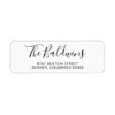 Search for handwritten return address labels Simple