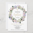Search for lavender christening invitations Modern elegant