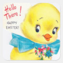 Search for vintage easter chicks stickers Retro