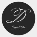 Search for letter d wedding stickers Elegant