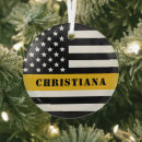 Search for 911 christmas tree decorations Thin yellow line
