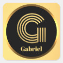 Search for gold monogram letter g initials stickers Monogrammed