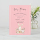 Search for bunny baby girl shower invitations Watercolor