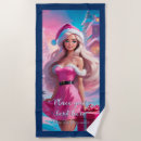 Search for christmas beach towels Girl