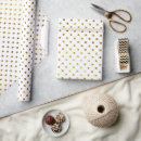 Search for gold polka dots wrapping paper White