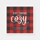 Search for red plaid christmas napkins Buffalo check