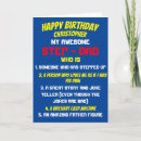 Search for stepdad birthday cards Funny