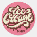 Search for retro ice cream stickers Chocolate