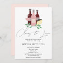 Search for wine bridal shower invitations Modern