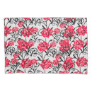 Search for flower design pillowcases Red