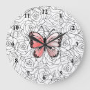 Search for pink butterfly clocks Cute