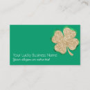 Search for four leaf clover business cards Lucky