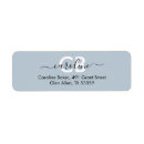 Search for gray blue return address labels Vintage