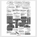 Search for vintage ephemera stickers Elegant