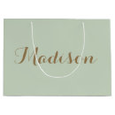 Search for sage green gift bags Monogrammed