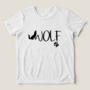 Search for wolf girls tshirts Black