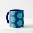 Search for teal polka dot mugs Blue
