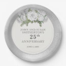 Search for 25th silver anniversary plates White