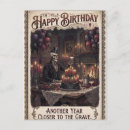Search for dark humor birthday cards Gothic