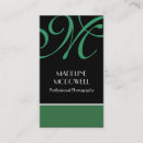 Search for success business cards Black