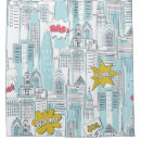 Search for superhero shower curtains Pattern