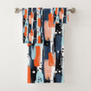 Search for black and white patterned towels bath towels Orange