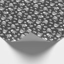 Search for skull and crossbones wrapping paper Black