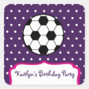 Search for soccer square stickers Birthday