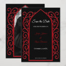Search for red black save the dates Halloween