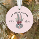 Search for babys first easter christmas tree decorations Bunny