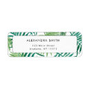 Search for palm tree return address labels Watercolor