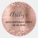 Search for 60th party stickers Girly