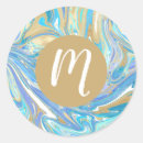 Search for aqua monogram stickers Trendy
