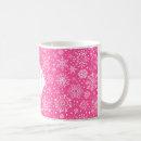 Search for pink snowflakes mugs White