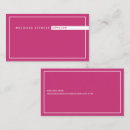 Search for fuchsia business cards Minimal