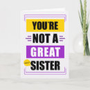 Search for funny sister birthday cards Sibling
