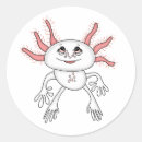 Search for cartoon axolotl stickers Kawaii