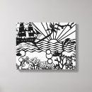 Search for black and white fish art Ocean