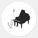 Search for playing piano stickers Kitten