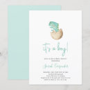 Search for dinosaur baby boy shower invitations Blue