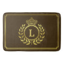 Search for brown and gold bathroom accessories Monogrammed