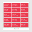 Search for red and white stickers Simple