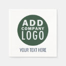 Search for branded napkins Company logo