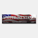 Search for united we stand bumper stickers Political