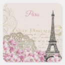 Search for vintage postcard stickers Eiffel tower