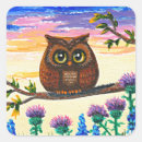 Search for funny owl stickers Black cat