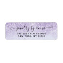 Search for purple glitter return address labels Modern